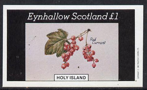 Eynhallow 1982 Fruit (Red Currant) imperf souvenir sheet (£1 value) unmounted mint