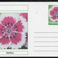 Chartonia (Fantasy) Flowers - Dianthus postal stationery card unused and fine