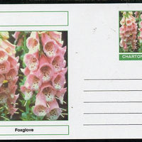 Chartonia (Fantasy) Flowers - Foxglove postal stationery card unused and fine