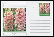Chartonia (Fantasy) Flowers - Foxglove postal stationery card unused and fine