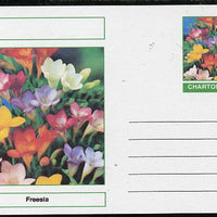 Chartonia (Fantasy) Flowers - Freesia postal stationery card unused and fine