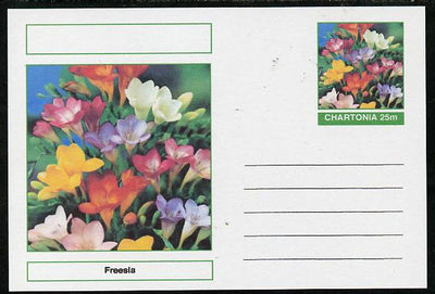 Chartonia (Fantasy) Flowers - Freesia postal stationery card unused and fine
