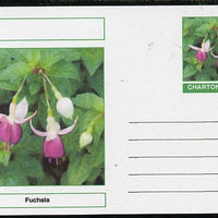 Chartonia (Fantasy) Flowers - Fuchsia postal stationery card unused and fine