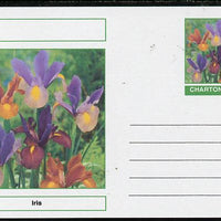 Chartonia (Fantasy) Flowers - Iris postal stationery card unused and fine