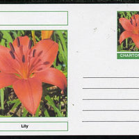 Chartonia (Fantasy) Flowers - Lily postal stationery card unused and fine