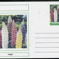 Chartonia (Fantasy) Flowers - Lupin postal stationery card unused and fine
