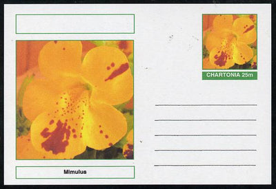 Chartonia (Fantasy) Flowers - Mimulus postal stationery card unused and fine