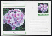 Chartonia (Fantasy) Flowers - Phlox postal stationery card unused and fine