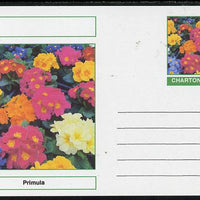 Chartonia (Fantasy) Flowers - Primula postal stationery card unused and fine