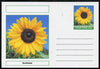 Chartonia (Fantasy) Flowers - Sunflower postal stationery card unused and fine