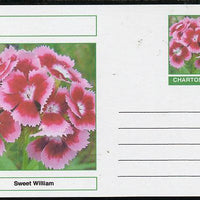 Chartonia (Fantasy) Flowers - Sweet William postal stationery card unused and fine