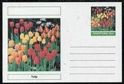 Chartonia (Fantasy) Flowers - Tulip postal stationery card unused and fine