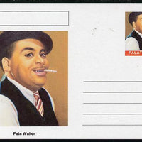Palatine (Fantasy) Personalities - Fats Waller postal stationery card unused and fine