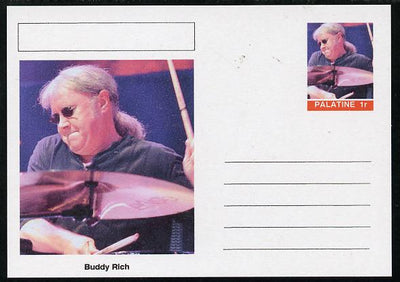 Palatine (Fantasy) Personalities - Buddy Rich postal stationery card unused and fine