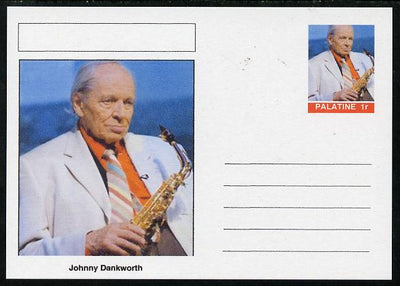 Palatine (Fantasy) Personalities - Johnny Dankworth postal stationery card unused and fine