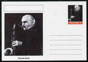 Palatine (Fantasy) Personalities - Ronnie Scott postal stationery card unused and fine