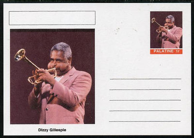 Palatine (Fantasy) Personalities - Dizzy Gillespie postal stationery card unused and fine