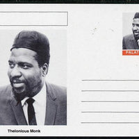 Palatine (Fantasy) Personalities - Thelonious Monk postal stationery card unused and fine