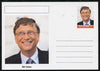 Palatine (Fantasy) Personalities - Bill Gates postal stationery card unused and fine
