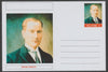 Palatine (Fantasy) Personalities - Kemal Ataturk postal stationery card unused and fine