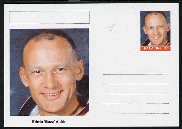 Palatine (Fantasy) Personalities - Edwin 'Buzz' Aldrin (astronaut) postal stationery card unused and fine