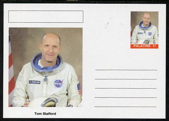 Palatine (Fantasy) Personalities - Tom Stafford (astronaut) postal stationery card unused and fine
