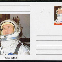 Palatine (Fantasy) Personalities - James McDivitt (astronaut) postal stationery card unused and fine