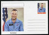 Palatine (Fantasy) Personalities - Gus Grissom (astronaut) postal stationery card unused and fine