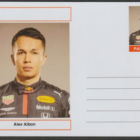 Palatine (Fantasy) Personalities - Alex Albon (F1) glossy postal stationery card unused and fine