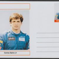 Palatine (Fantasy) Personalities - Carlos Sainz Jr (F1) glossy postal stationery card unused and fine