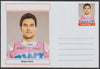 Palatine (Fantasy) Personalities - Sergio Perez (F1) glossy postal stationery card unused and fine