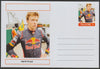 Palatine (Fantasy) Personalities - Daniil Kvyat (F1) glossy postal stationery card unused and fine