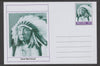 Mayling (Fantasy) Wild West - Chief Red Cloud glossy postal stationery card unused and fine