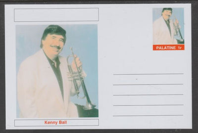 Palatine (Fantasy) Personalities - Kenny Ball glossy postal stationery card unused and fine