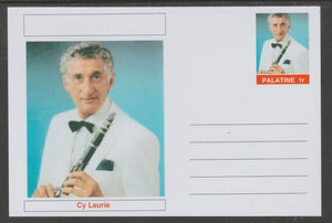 Palatine (Fantasy) Personalities - Cy Laurie glossy postal stationery card unused and fine