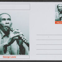 Palatine (Fantasy) Personalities - George Lewis glossy postal stationery card unused and fine