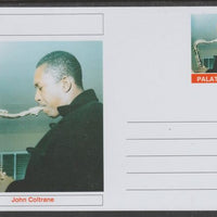 Palatine (Fantasy) Personalities - John Coltrane glossy postal stationery card unused and fine