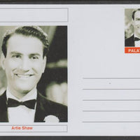 Palatine (Fantasy) Personalities - Artie Shaw glossy postal stationery card unused and fine