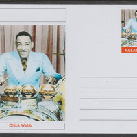 Palatine (Fantasy) Personalities - Chick Webb glossy postal stationery card unused and fine