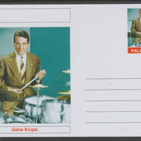 Palatine (Fantasy) Personalities - Gene Krupa glossy postal stationery card unused and fine