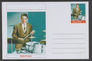 Palatine (Fantasy) Personalities - Gene Krupa glossy postal stationery card unused and fine