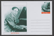 Palatine (Fantasy) Personalities - Jelly Roll Morton glossy postal stationery card unused and fine