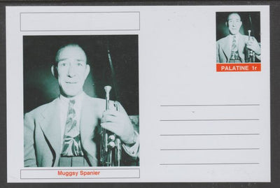 Palatine (Fantasy) Personalities - Muggsy Spanier glossy postal stationery card unused and fine