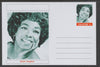 Palatine (Fantasy) Personalities - Sarah Vaughan glossy postal stationery card unused and fine