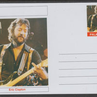 Palatine (Fantasy) Personalities - Eric Clapton glossy postal stationery card unused and fine