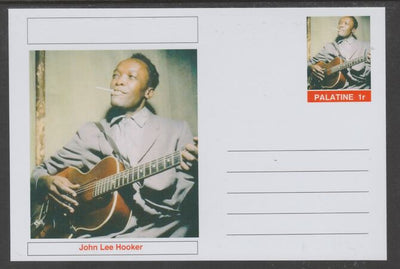 Palatine (Fantasy) Personalities - John Lee Hooker glossy postal stationery card unused and fine