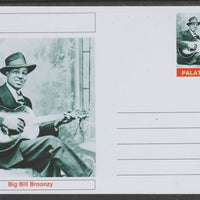Palatine (Fantasy) Personalities - Big Bill Broonzy glossy postal stationery card unused and fine