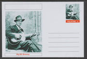 Palatine (Fantasy) Personalities - Big Bill Broonzy glossy postal stationery card unused and fine