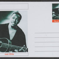 Palatine (Fantasy) Personalities - Josh White glossy postal stationery card unused and fine