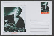Palatine (Fantasy) Personalities - Josh White glossy postal stationery card unused and fine
